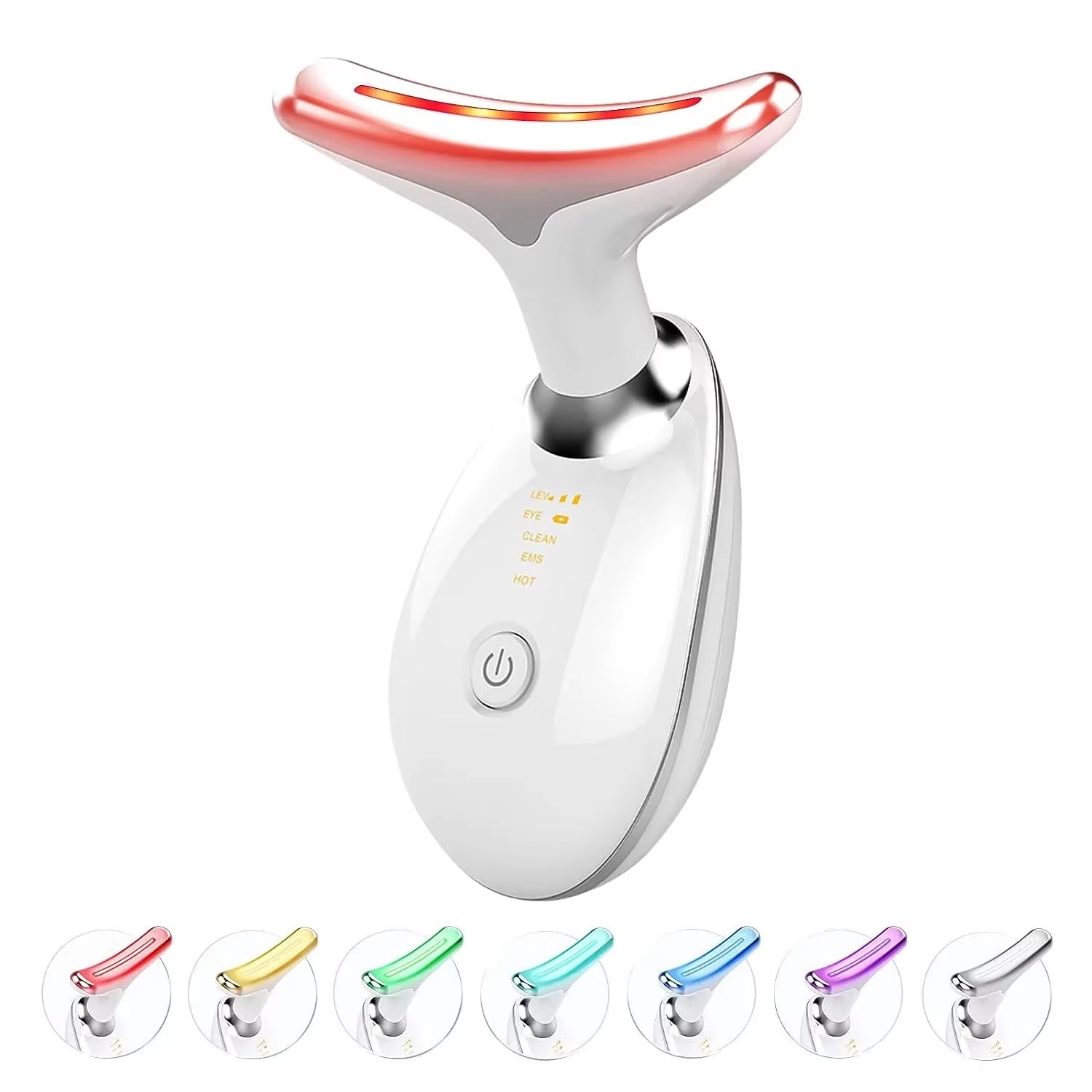 Revitalize Your Skin with the 7 Color Neck and Face Lifter - EMS Massager for Tightening and Anti-Wrinkle Therapy