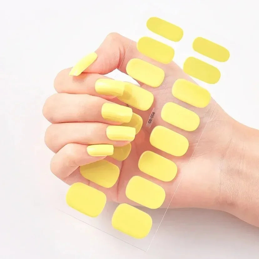 Transform Your Nails with UV Semi-Cured Gel Nail Wraps - Long-Lasting French Full Cover Stickers for Stunning Nail Extensions