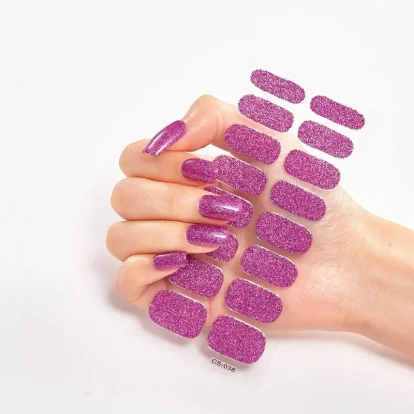 Transform Your Nails with UV Semi-Cured Gel Nail Wraps - Long-Lasting French Full Cover Stickers for Stunning Nail Extensions