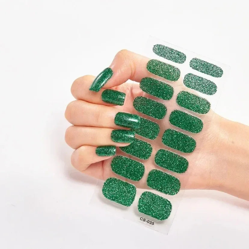 Transform Your Nails with UV Semi-Cured Gel Nail Wraps - Long-Lasting French Full Cover Stickers for Stunning Nail Extensions