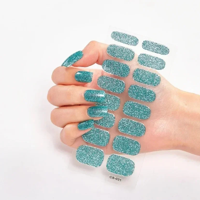Transform Your Nails with UV Semi-Cured Gel Nail Wraps - Long-Lasting French Full Cover Stickers for Stunning Nail Extensions