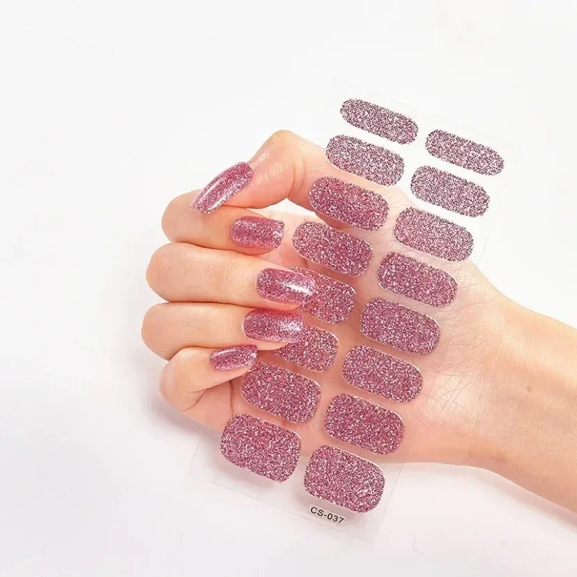 Transform Your Nails with UV Semi-Cured Gel Nail Wraps - Long-Lasting French Full Cover Stickers for Stunning Nail Extensions