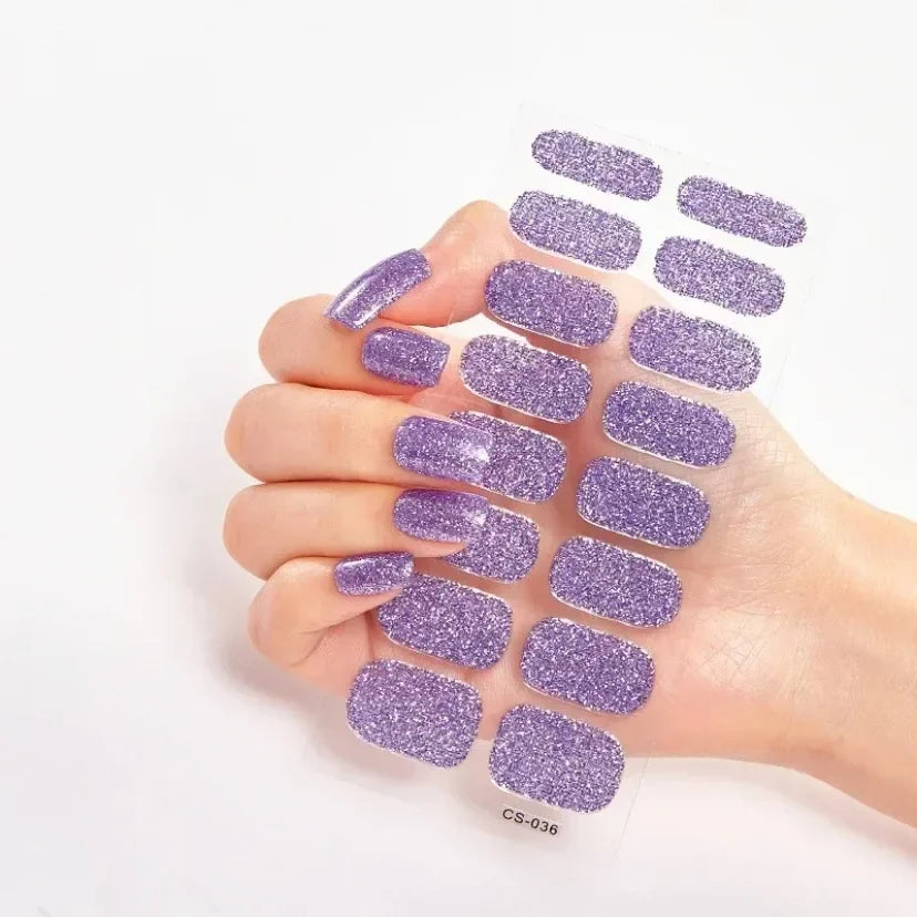 Transform Your Nails with UV Semi-Cured Gel Nail Wraps - Long-Lasting French Full Cover Stickers for Stunning Nail Extensions