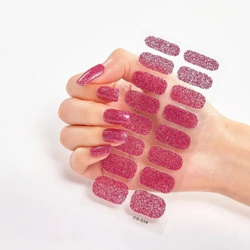 Transform Your Nails with UV Semi-Cured Gel Nail Wraps - Long-Lasting French Full Cover Stickers for Stunning Nail Extensions