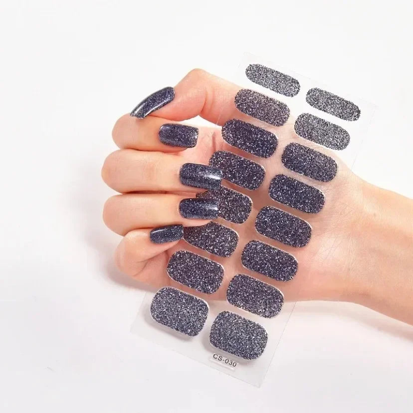 Transform Your Nails with UV Semi-Cured Gel Nail Wraps - Long-Lasting French Full Cover Stickers for Stunning Nail Extensions