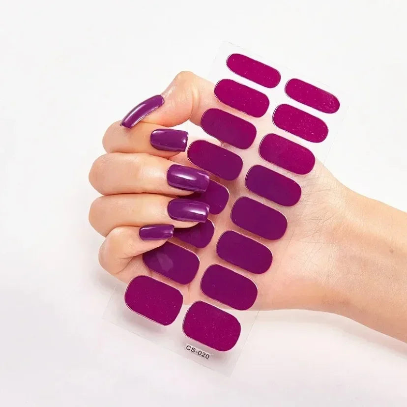 Transform Your Nails with UV Semi-Cured Gel Nail Wraps - Long-Lasting French Full Cover Stickers for Stunning Nail Extensions