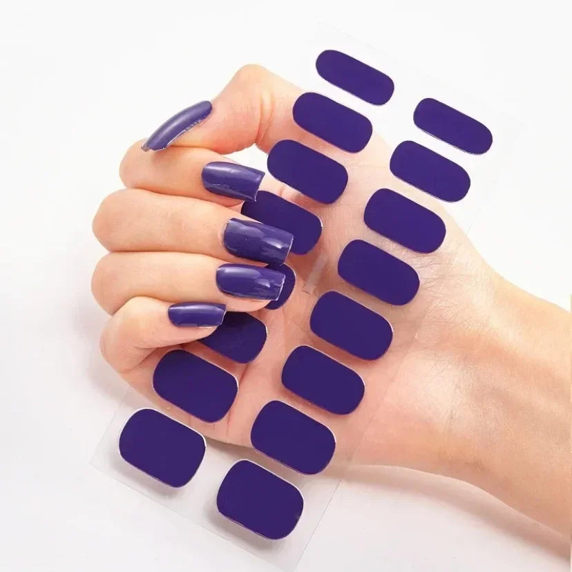 Transform Your Nails with UV Semi-Cured Gel Nail Wraps - Long-Lasting French Full Cover Stickers for Stunning Nail Extensions