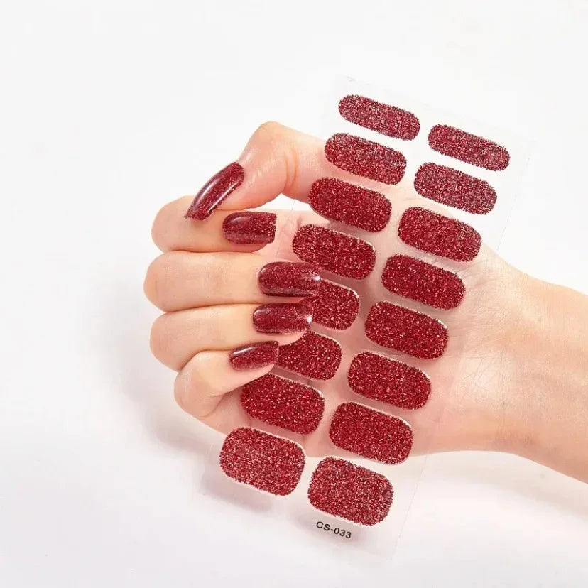 Transform Your Nails with UV Semi-Cured Gel Nail Wraps - Long-Lasting French Full Cover Stickers for Stunning Nail Extensions
